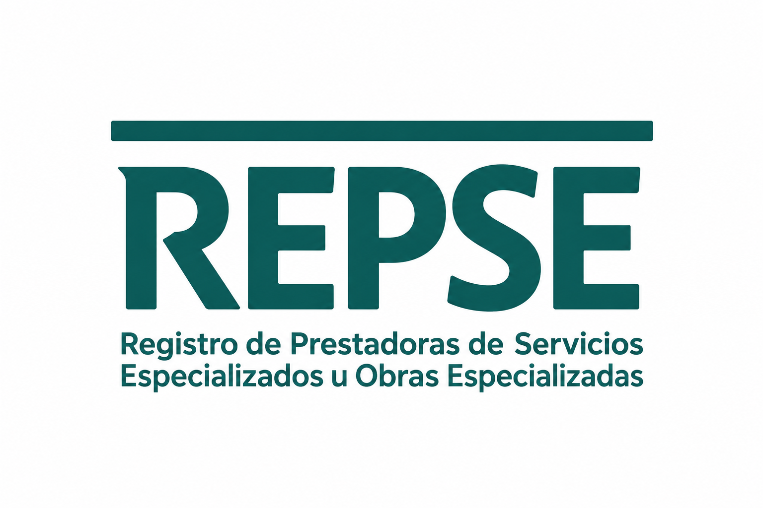 logotipo repse en teal