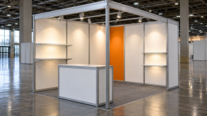 stand modular de aluminio en feria
