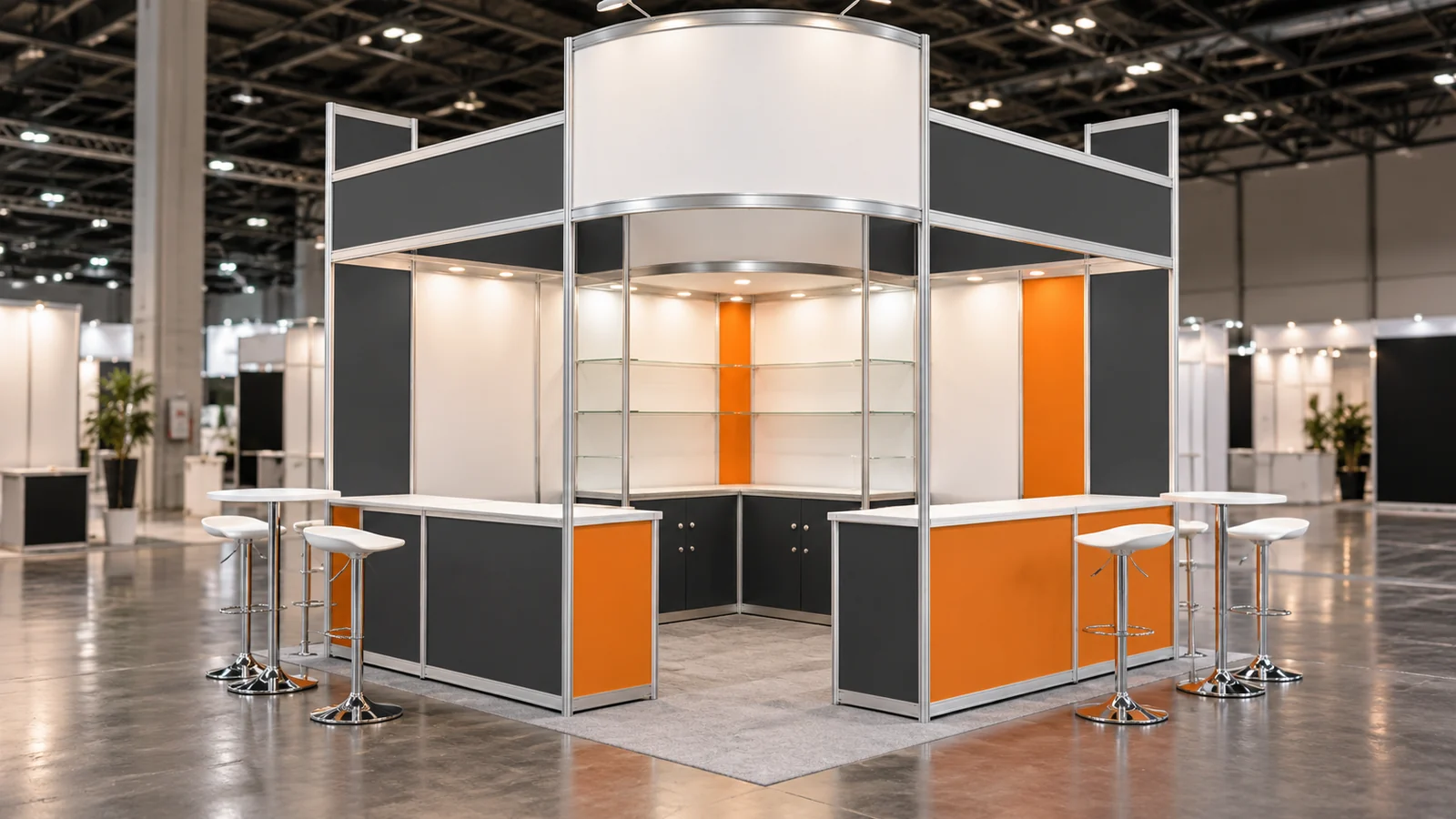 stand aluminio esquina